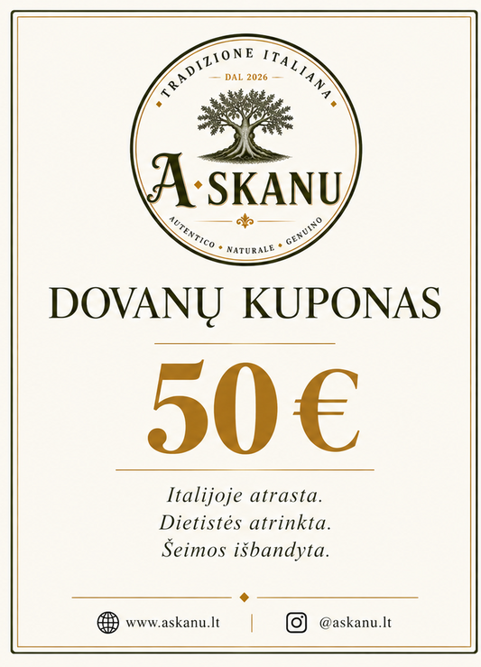 A SKANU 50 € dovanų kuponas